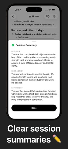 Clarity: AI Life Coach & Goals iPhone screenshot
