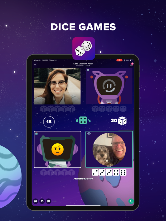 pop.in - it's game night! iPad screenshot 4 - Social Networking app