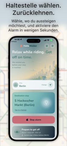 HalteWecker screenshot