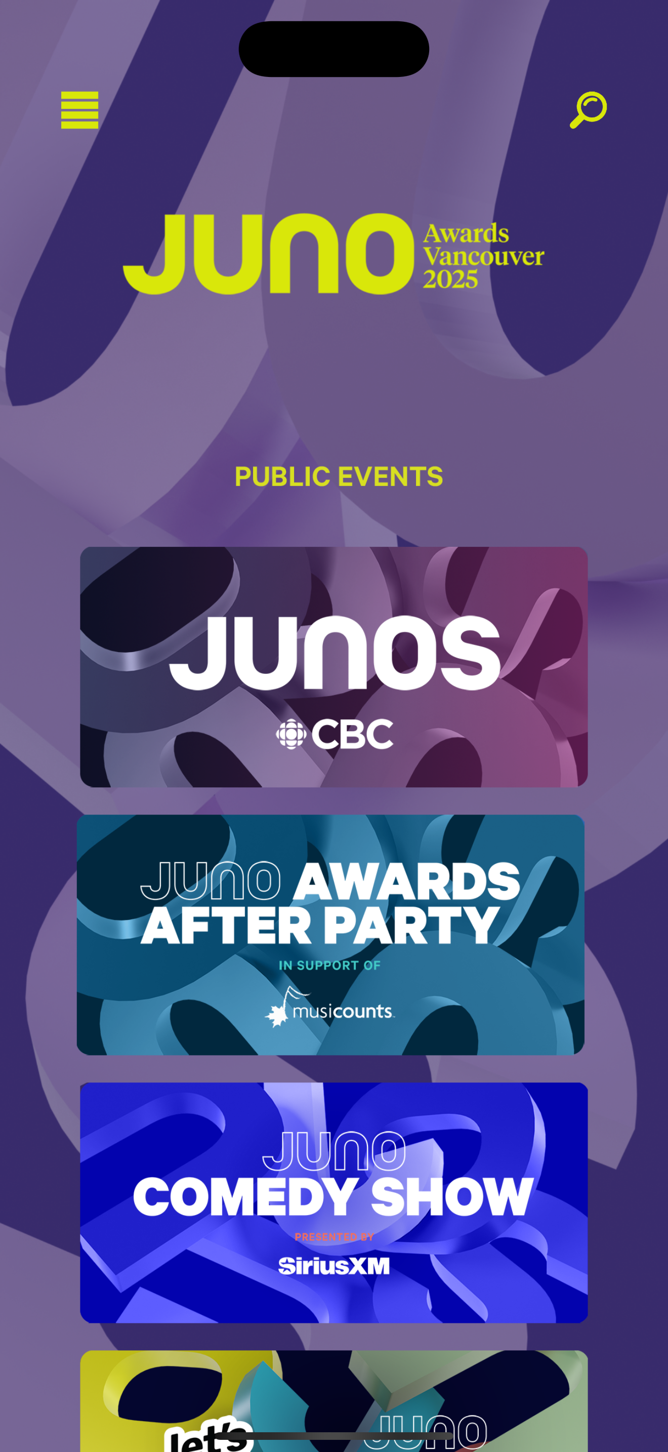 JUNO Week App