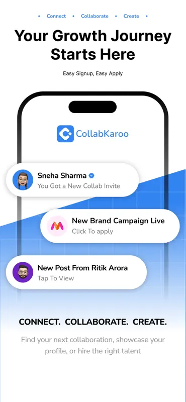 CollabKaroo: Creator Network screenshot 1 of 5
