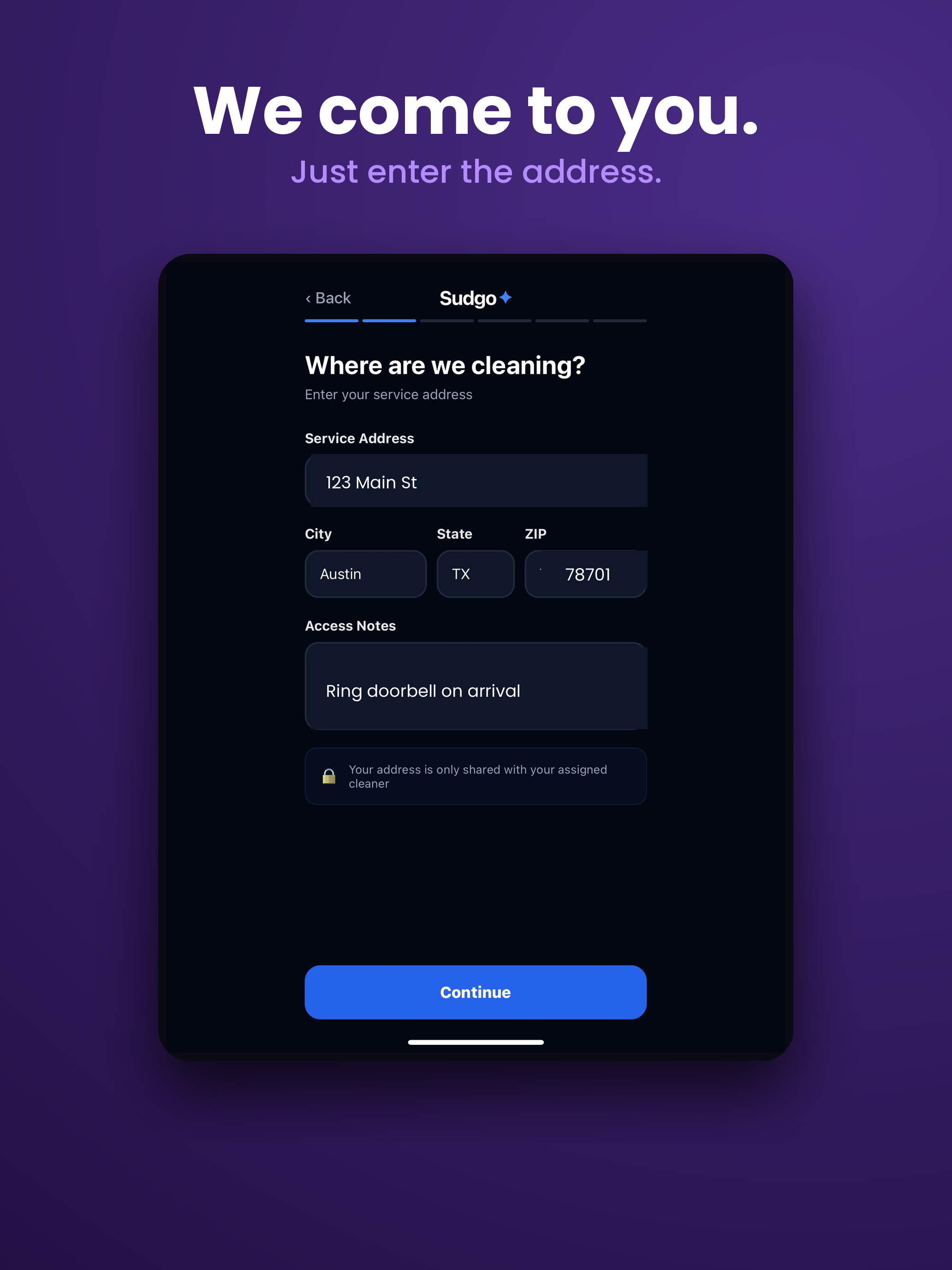 Sudgo - On-Demand Cleaning