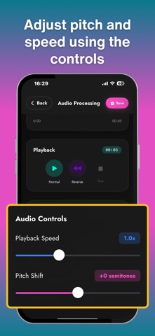 Oiduo - Reverse Audio Play iPhone screenshot