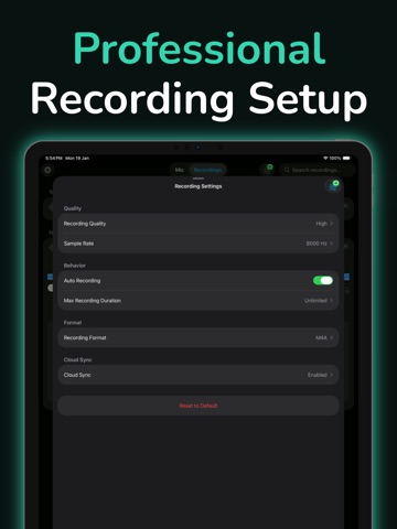 Mic to Speaker - Virtual Mic iPad screenshot 5