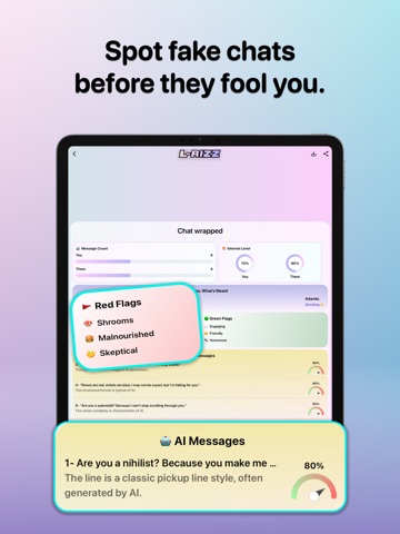 L-RIZZ : AI Flirt Detector App iPad screenshot