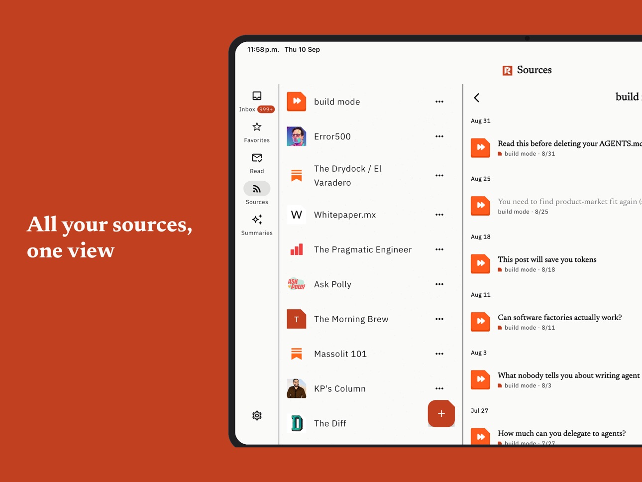 Screenshot 6 of Reevo: Newsletters & RSS