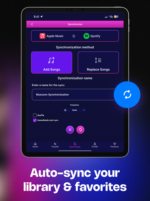 MusConv: Playlist Transfer iPad screenshot 6 - Music app