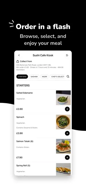 Sushi Cafe App screenshot 1