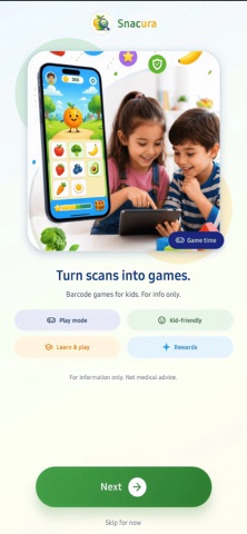 Snacura: Family Food Scanner screenshot