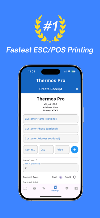 Thermos Pro - Bluetooth Print Screenshot 1 of 8