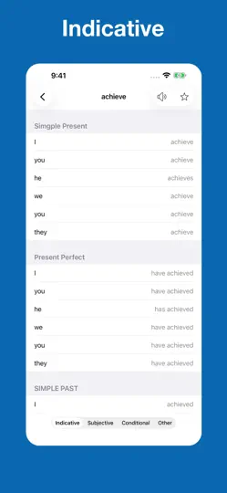 English Verb Conjugation iPhone Ekran Görüntüsü 4