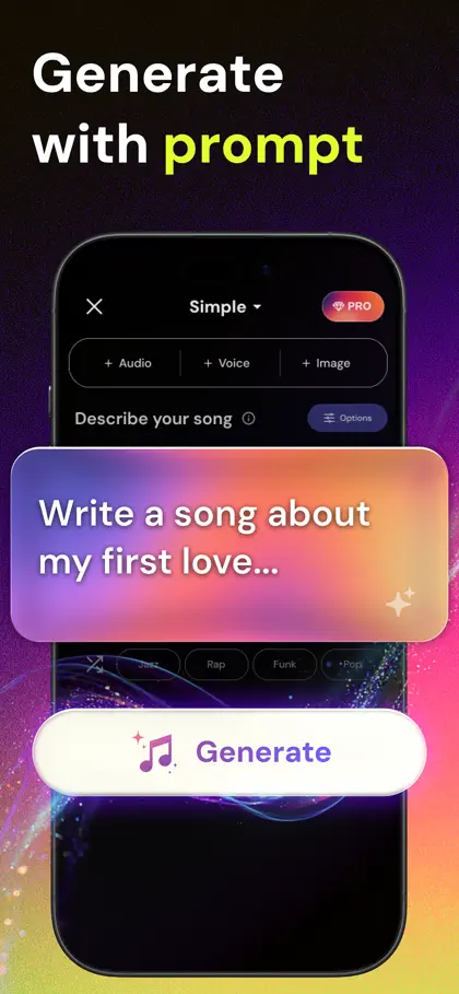 Screenshot 2 di 6 di Jam AI - AI Songs & Music