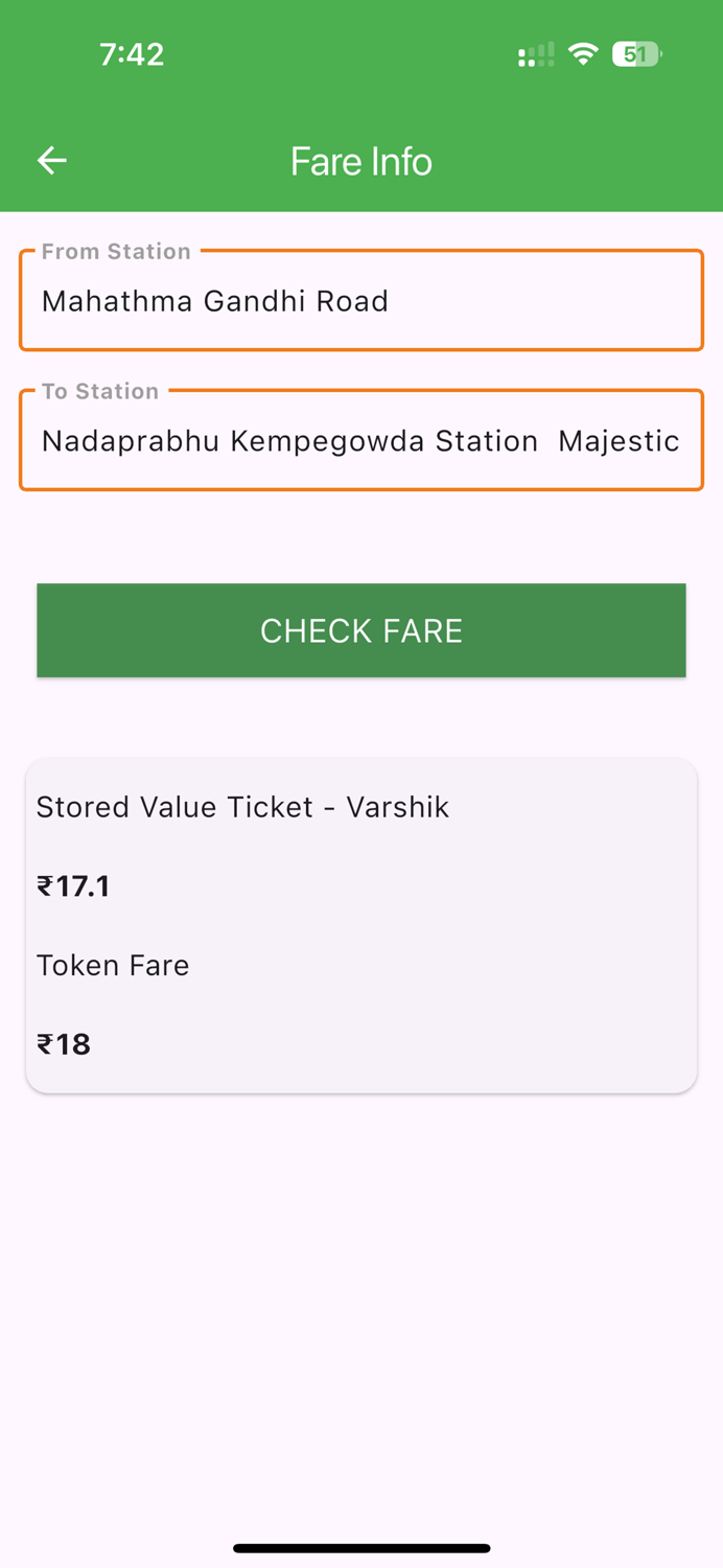 Namma Metro-BMRCL official app