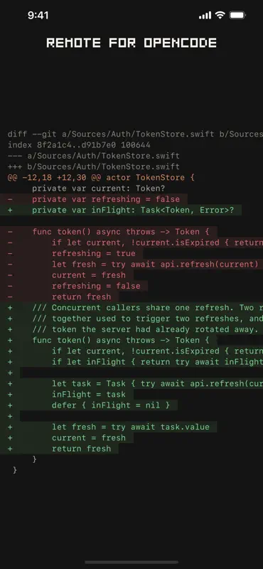 Remote for OpenCode Agents screenshot 3 of 4