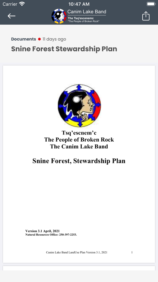 #6. Tsq'escen' First Nation (iOS) 由: Tsq'escen' First Nation