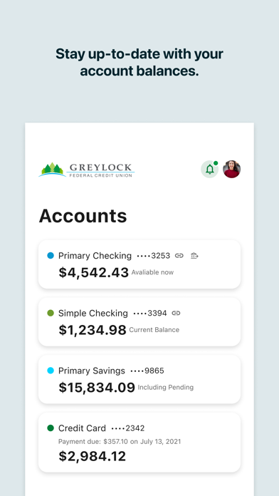 Greylock Federal Credit Union iPhone screenshot 2 - Finance app