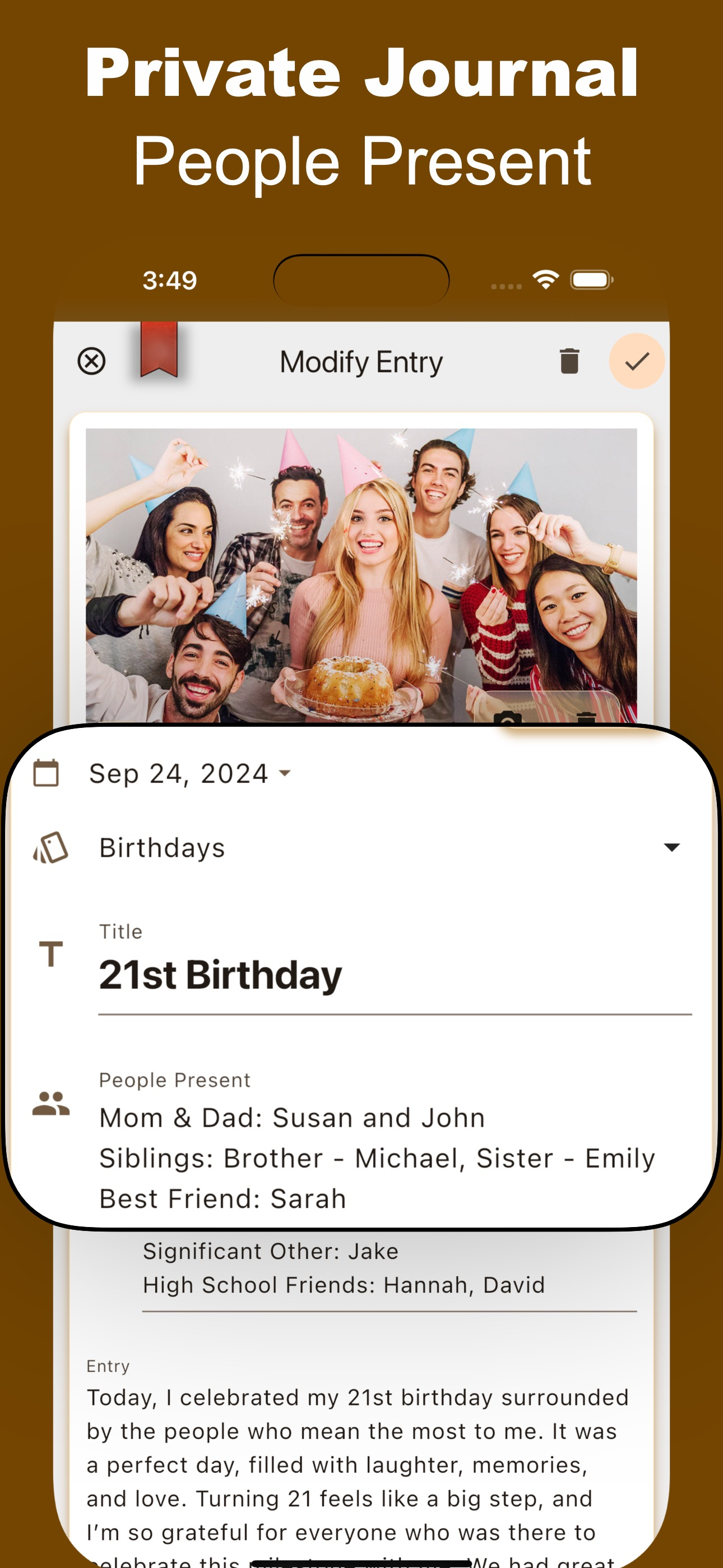 Private Journal - TimeStamp