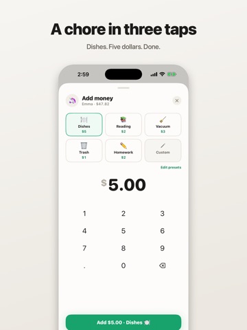 Beanstalk: Allowance Tracker iPad screenshot