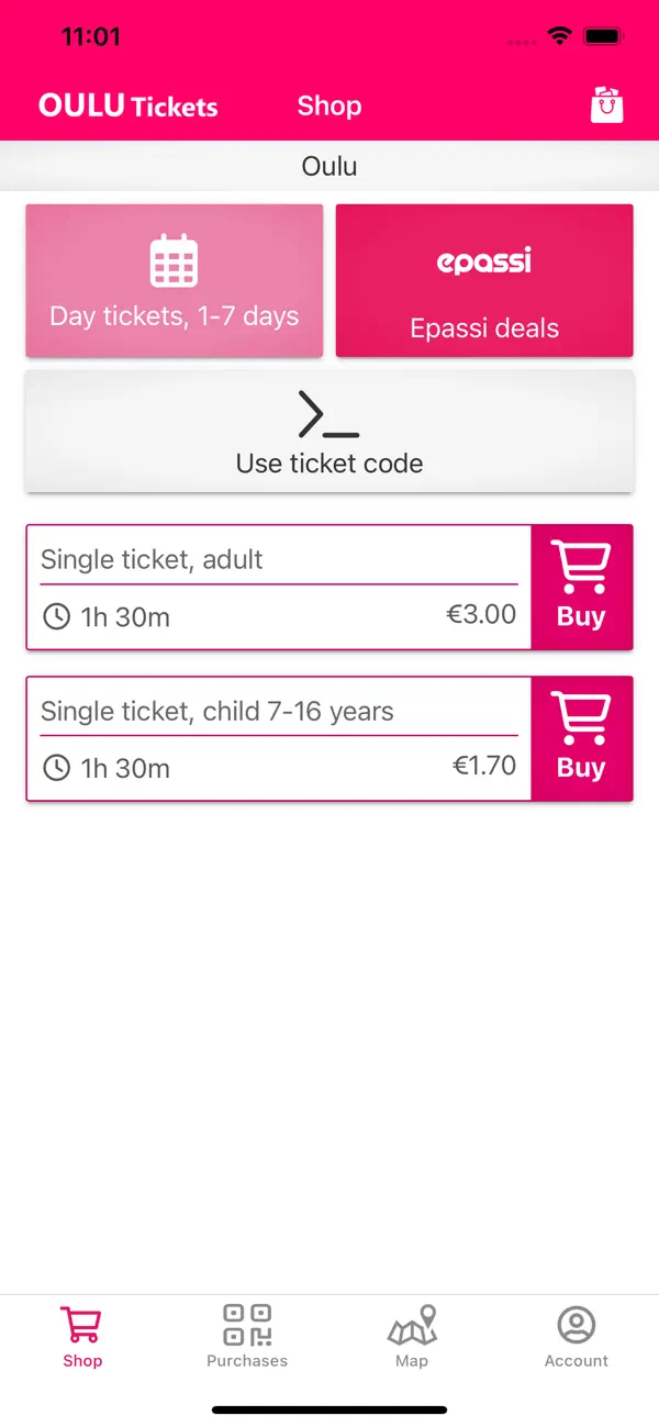 Screenshot #3 pour Oulu Tickets