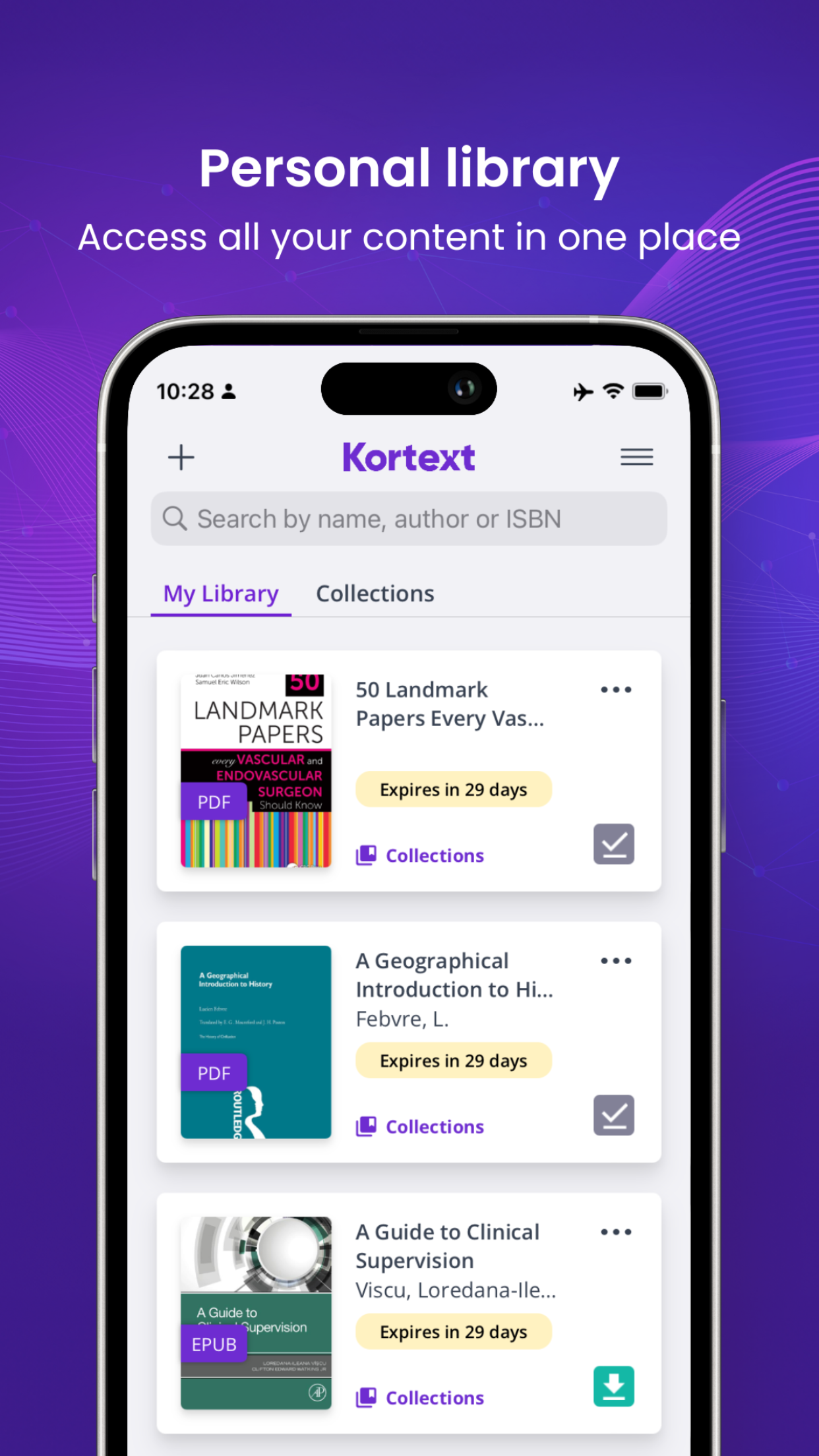 Kortext screenshot 1