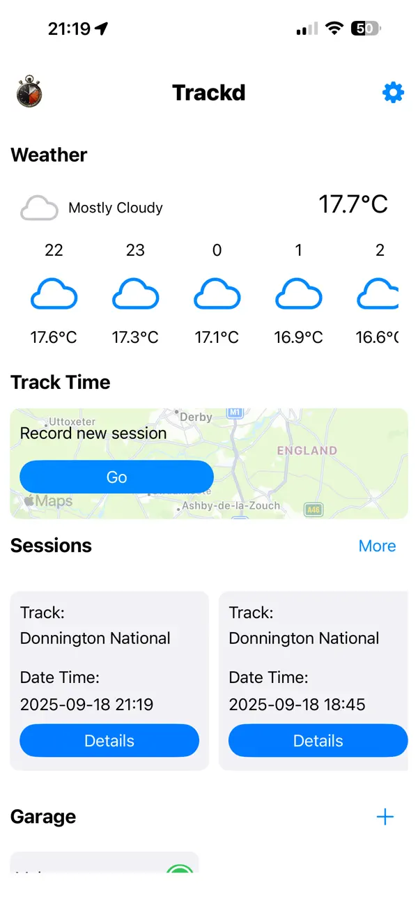 TrackdTimer Screenshot 1