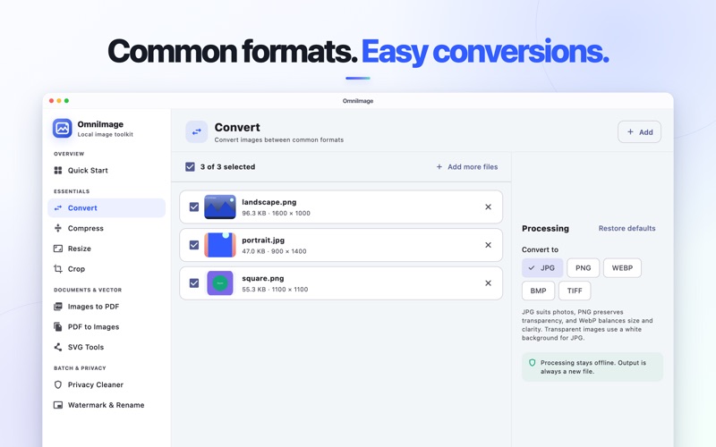 OmniImage: Image Compressor iPhone screenshot