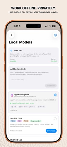LLMConnect • AI Chat iPhone screenshot