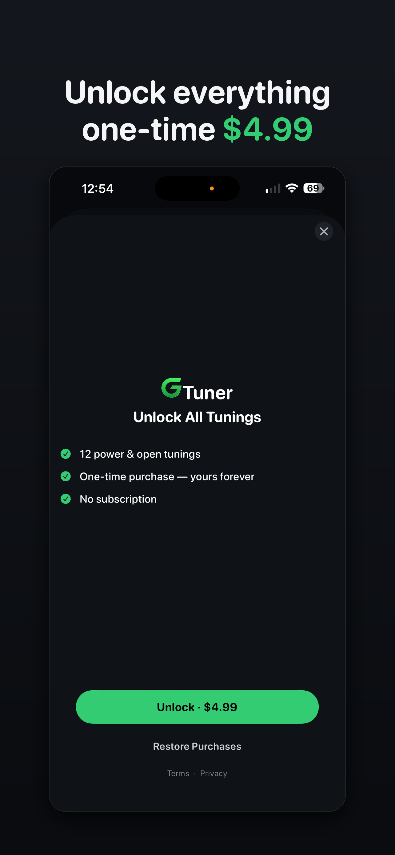 GTuner: Guitar Tuner screenshot 5