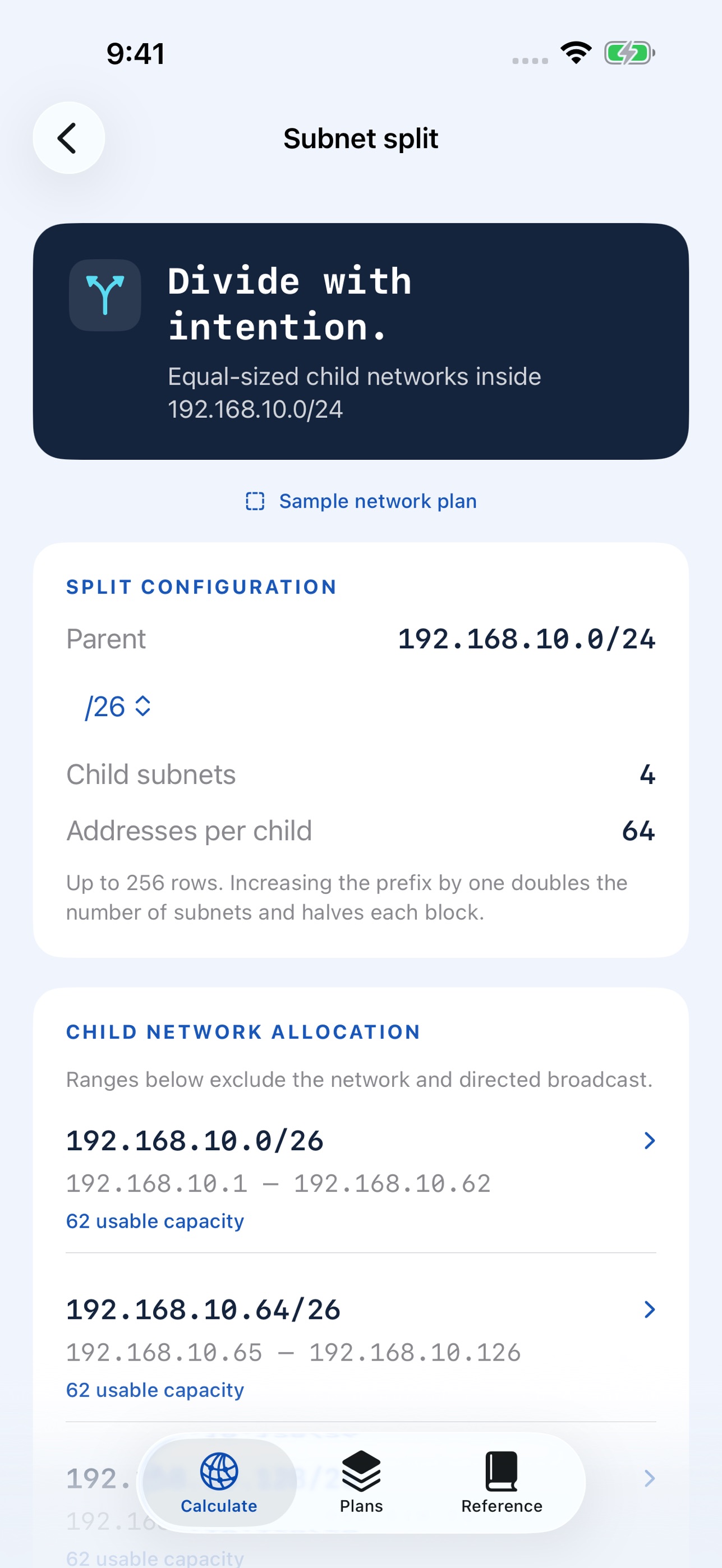 Screenshot 2 of PrefixForge: IPv4 Subnet Tools