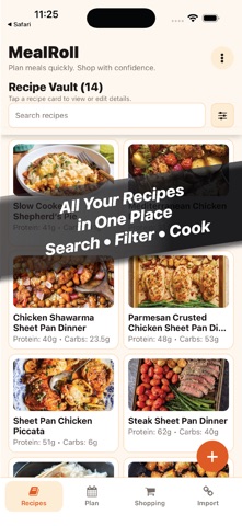 MealRoll: Weekly Meal Planner screenshot