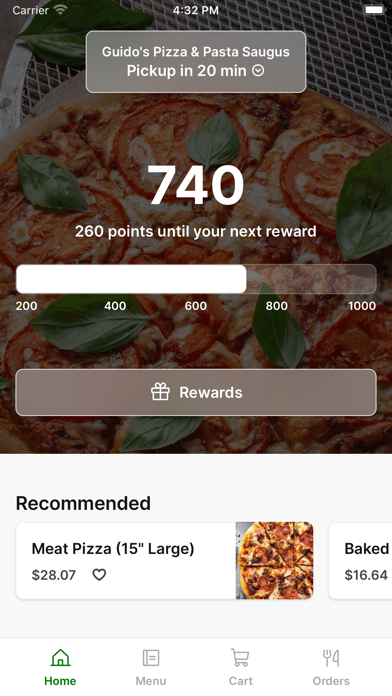 Guido's Pizza & Pasta Saugus iPhone screenshot 1 - Food & Drink app