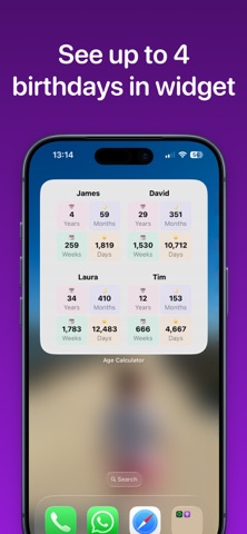 Age calculator widget Screenshot 3 of 3