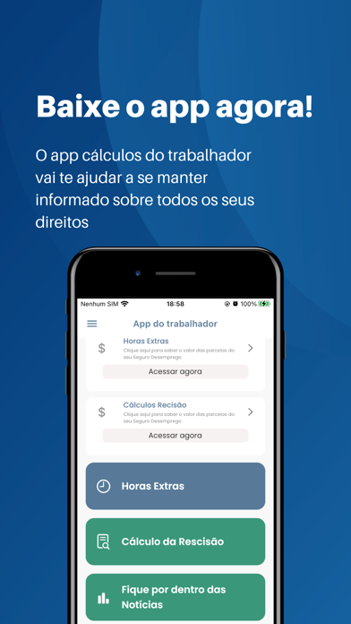 Cálculos do Trabalhador CLT Screenshot