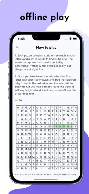 Word search: infinity puzzle screenshot 3