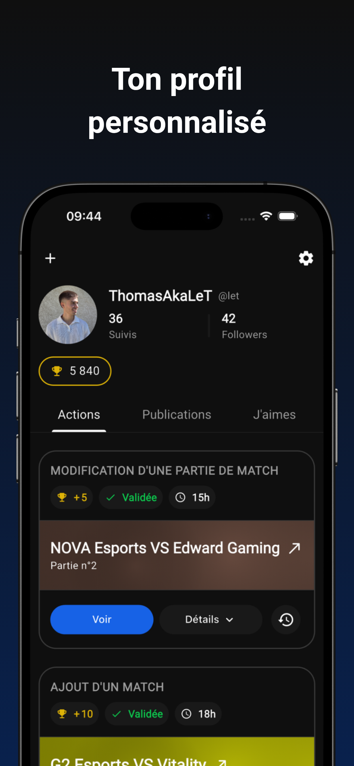 Esprake – Réseau Social Esport screenshot 6