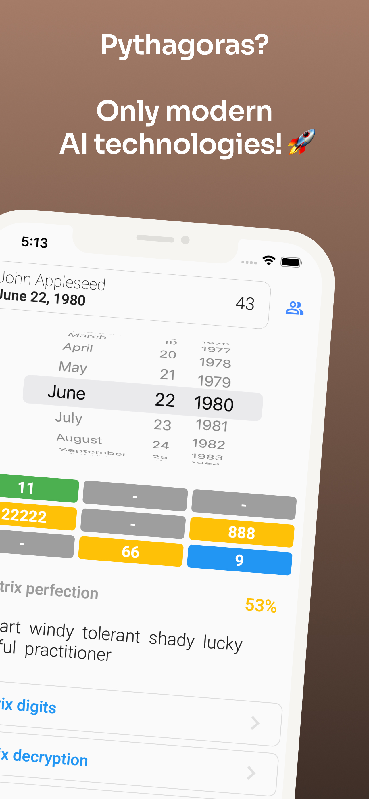 Numerology AI: Only Birthdate