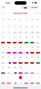 Roster-Calendar Pro screenshot #1 for iPhone