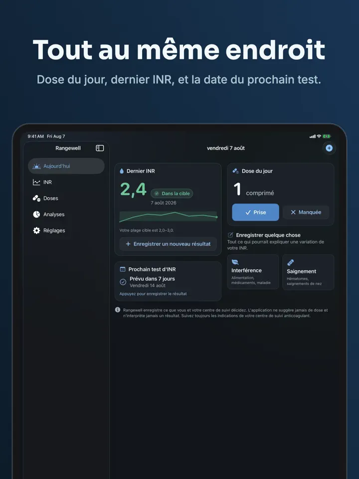 Rangewell sur iPad : capture d’écran 2 sur 7