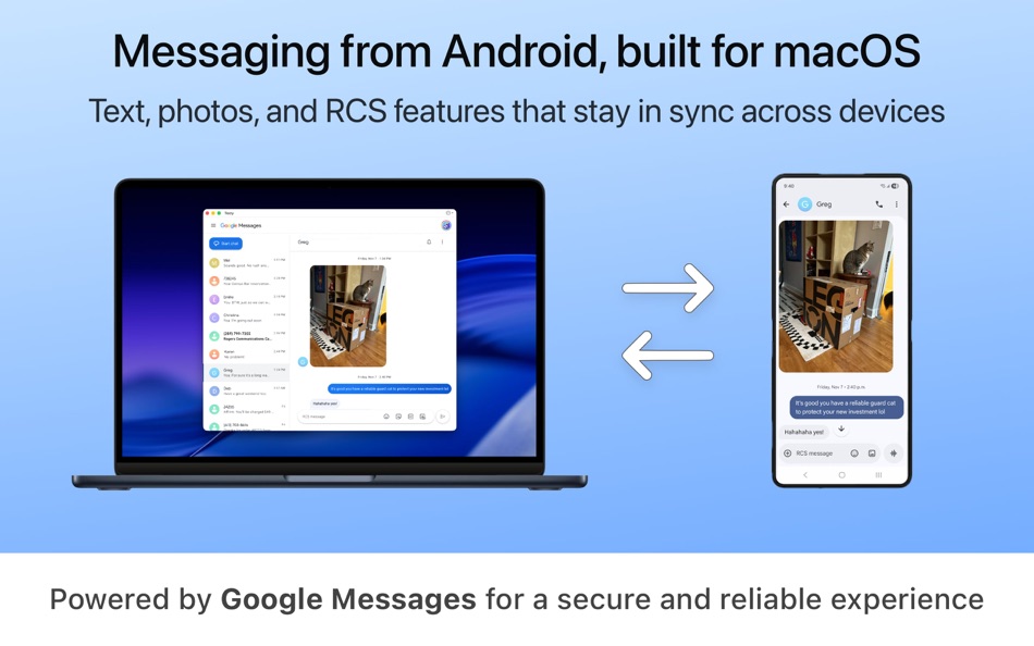 #1. Texty for Google Messages (macOS) 게시자: Tunabelly Software Inc.