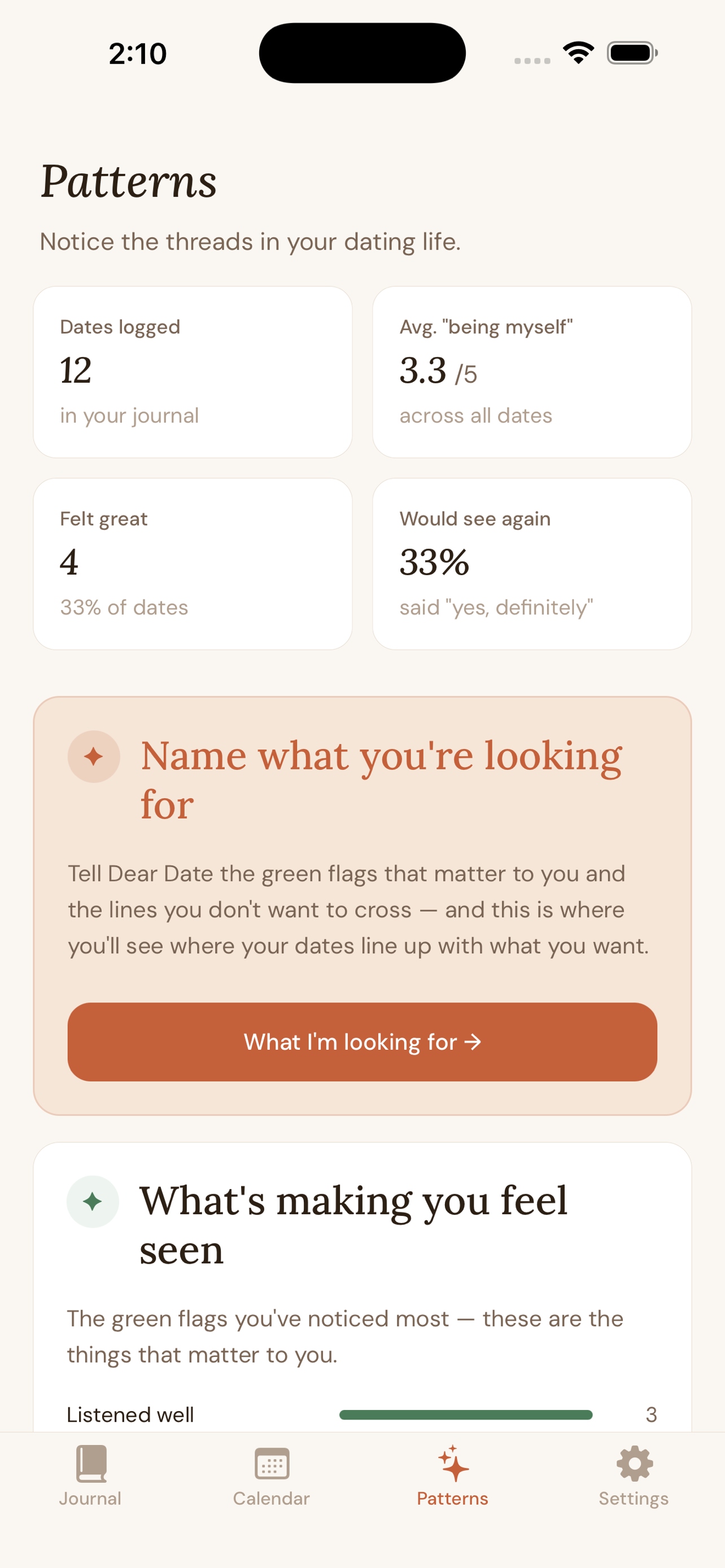 Dear Date - Dating Journal screenshot 3
