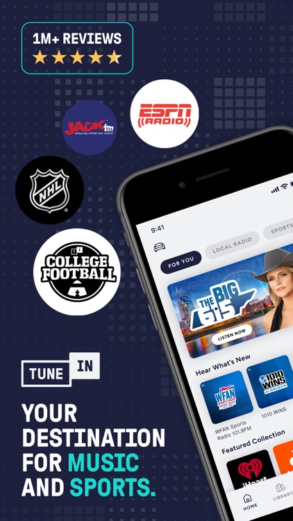 TuneIn Radio: Music & Sports screenshot-0
