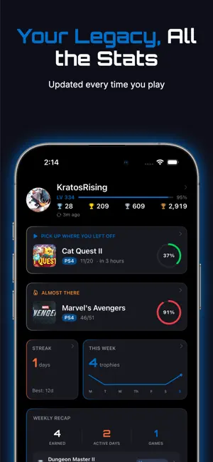 PSN GO: Trophy Tracker screenshot 1