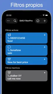 sms filterpro iphone capturas de pantalla 1