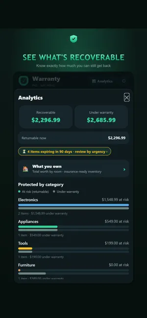 Warranty Tracker & Receipts screenshot 2