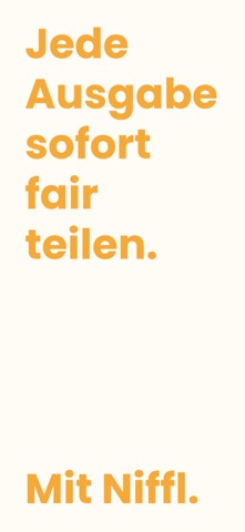 Niffl - der Ausgabenteiler screenshot