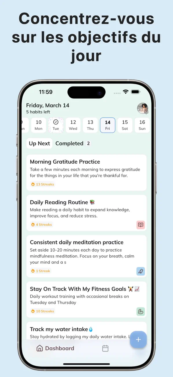 Screenshot #2 pour Habit Tracker: Habit It