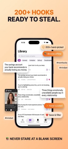 HookLab AI: Hook Generator iPhone screenshot