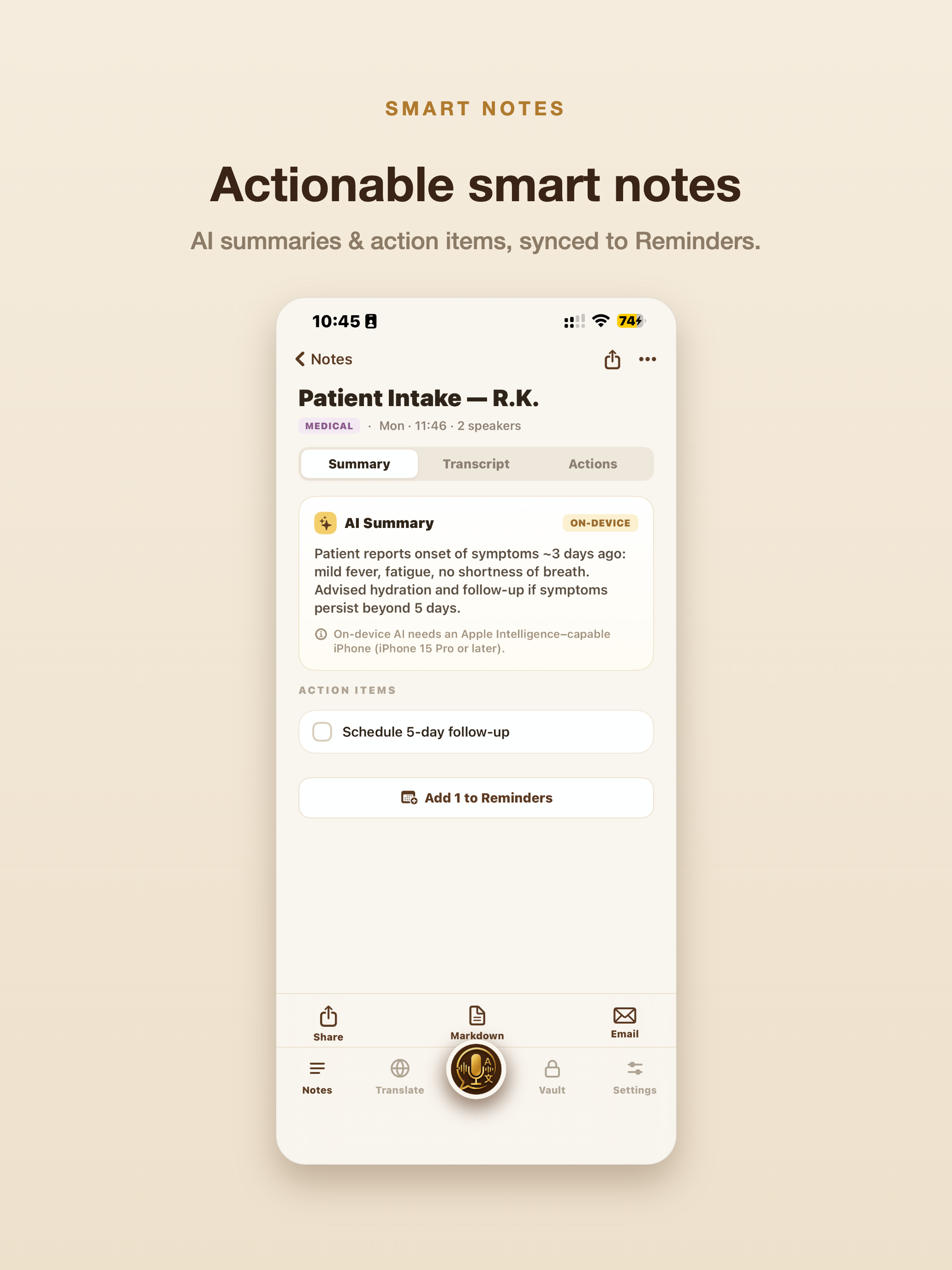 Minimo: Voice Translate & Note screenshot 10