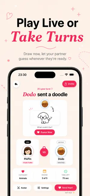 Couples Doodle: Draw Game screenshot 2