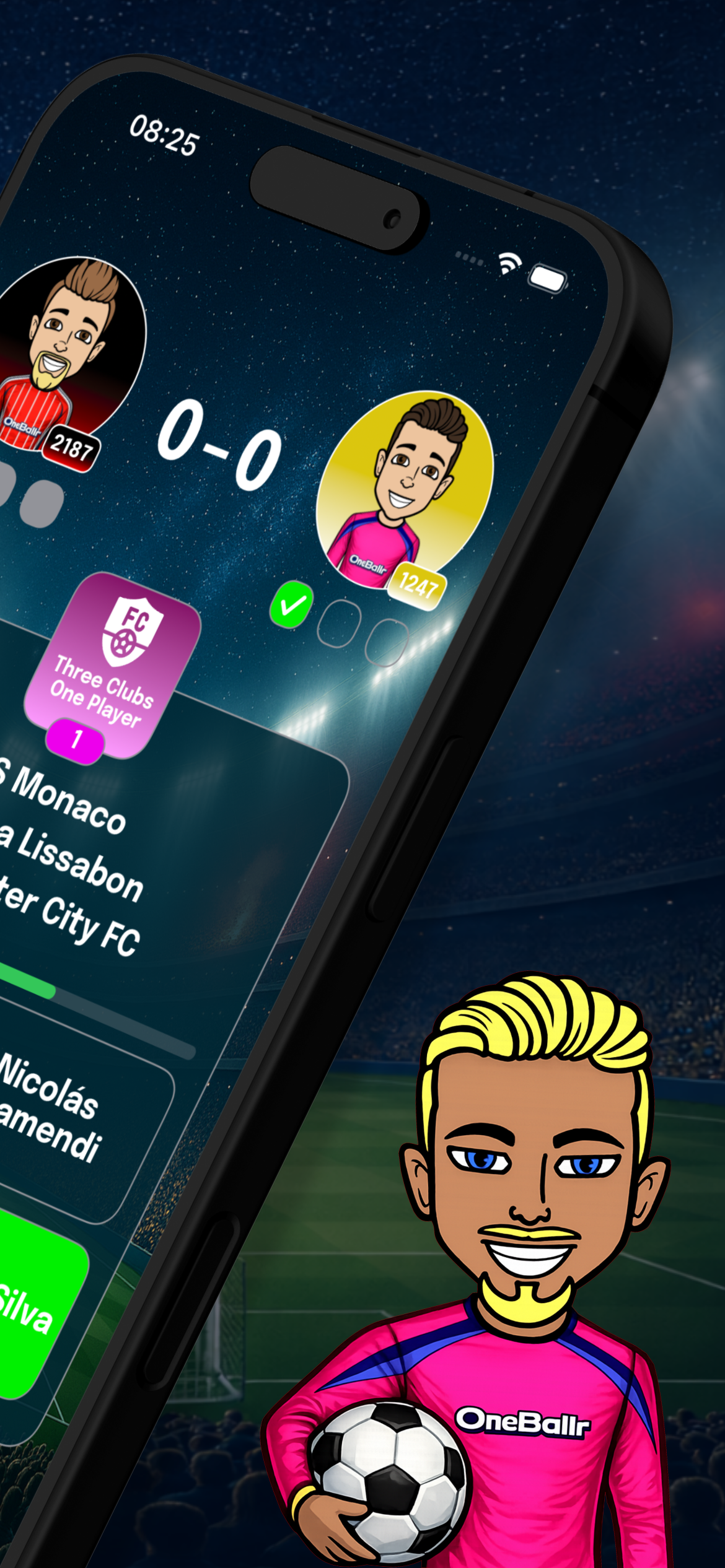 OneBallr - Football Quiz Duel screenshot 2